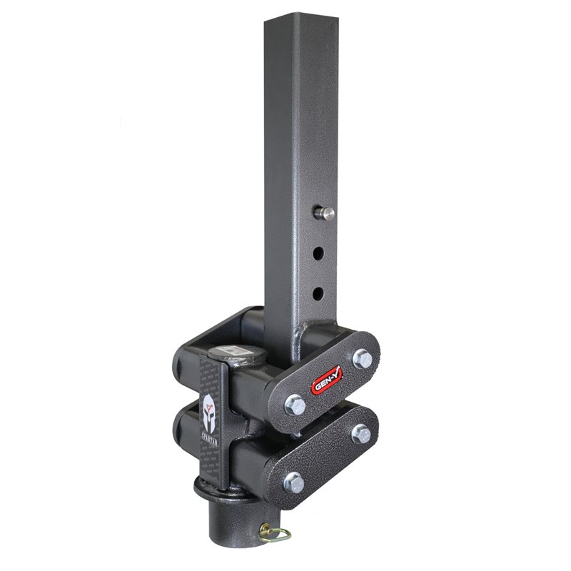 Gen-Y Spartan Torsion-Flex 5in Offset 4in SQ Tube Gooseneck 3in Coupler Standard Height