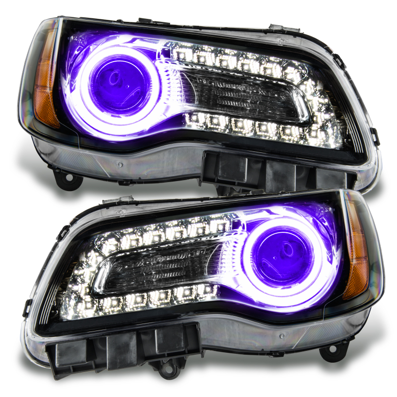 Oracle 11-14 Chrysler 300C SMD HL - Black - NON HID - UV/Purple