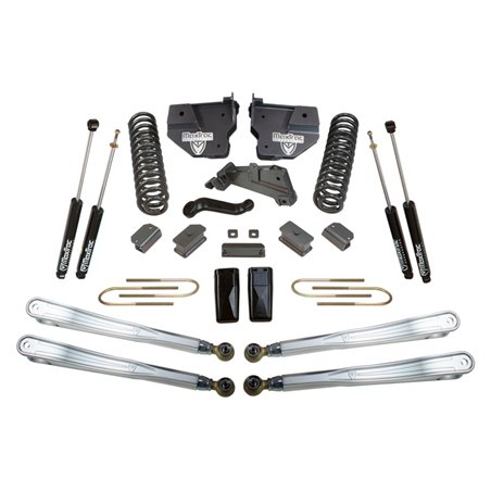 MaxTrac 13-18 RAM 3500 4WD 6in/3in MaxPro Coil Lift Kit w/4-Link Arms & MaxTrac Shocks