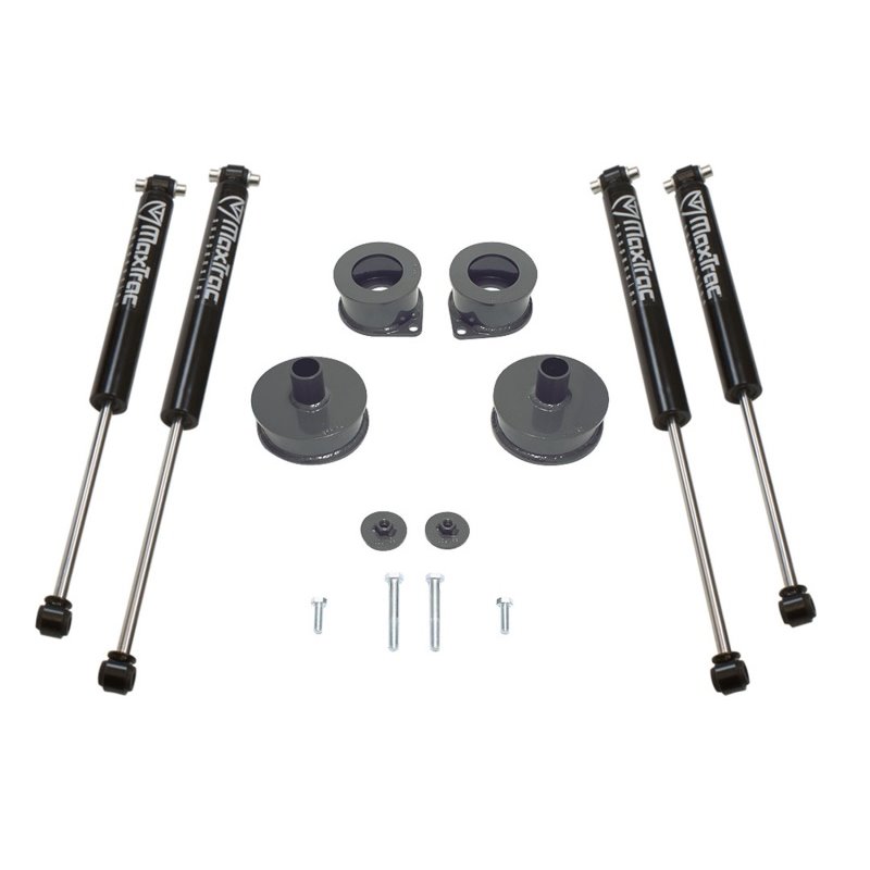 MaxTrac 18-19 Jeep Wrangler JL 2WD/4WD 2.5in/2in Spacer Kit w/MaxTrac Shocks