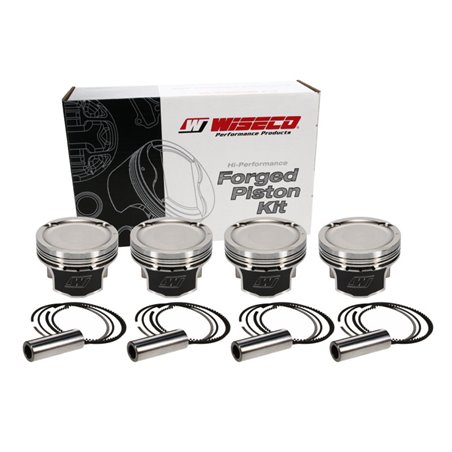 Wiseco Honda R18 81.5mm 9.0:1 CR Bore -10cc Dome Piston Shelf Stock Kit