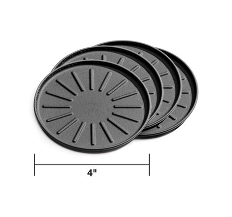 WeatherTech Round Coaster Set - Black - Set of 4