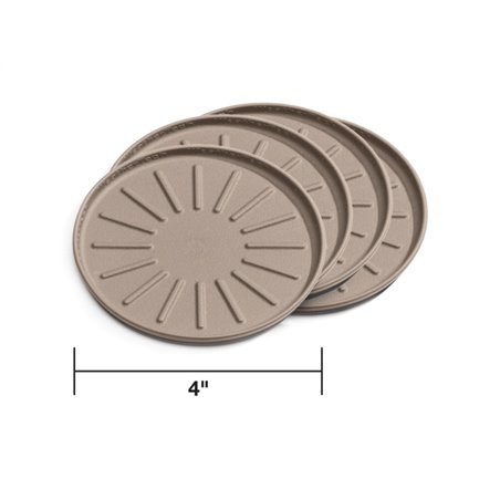 WeatherTech Round Coaster Set - Tan - Set of 4