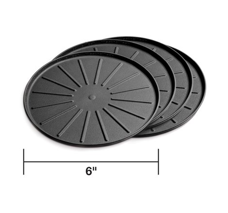 WeatherTech Round Coaster Set - Black - Set of 6