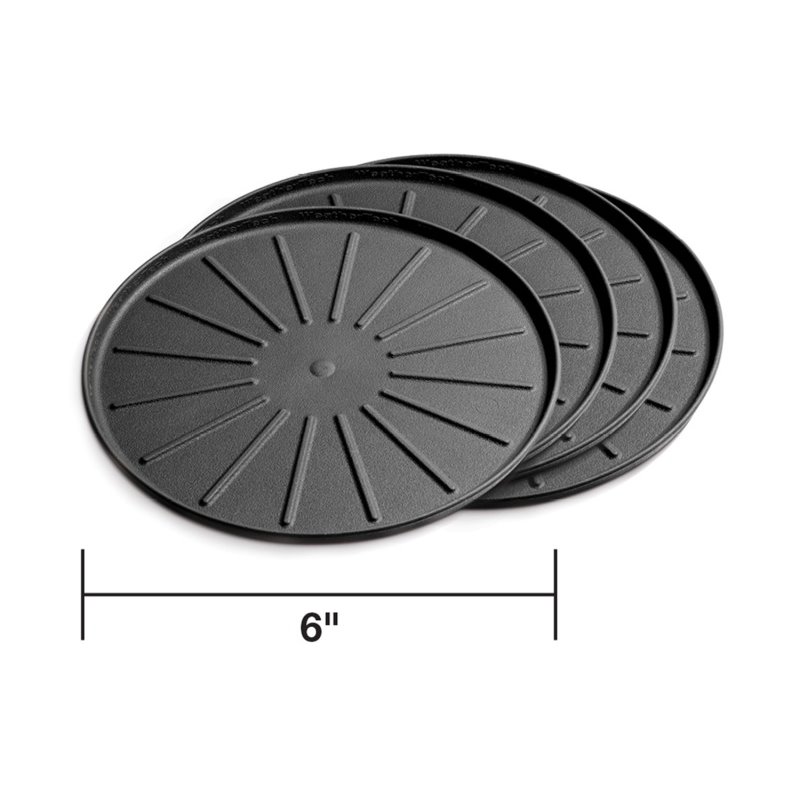 WeatherTech Round Coaster Set - Black - Set of 6