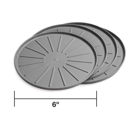 WeatherTech Round Coaster Set - Grey - Set of 6