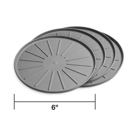 WeatherTech Round Coaster Set - Grey - Set of 6