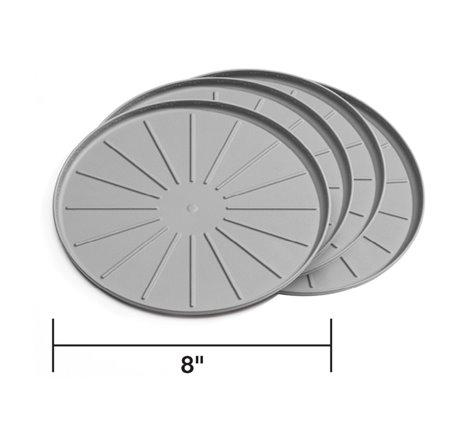 WeatherTech Round Coaster Set - Grey - Set of 8