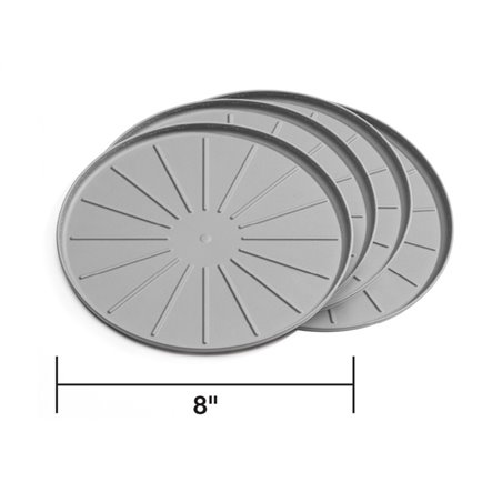 WeatherTech Round Coaster Set - Grey - Set of 8