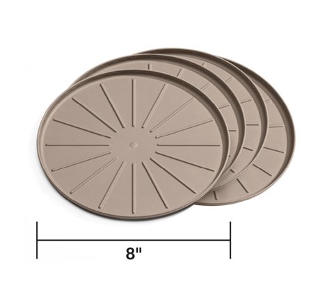 WeatherTech Round Coaster Set - Tan - Set of 8