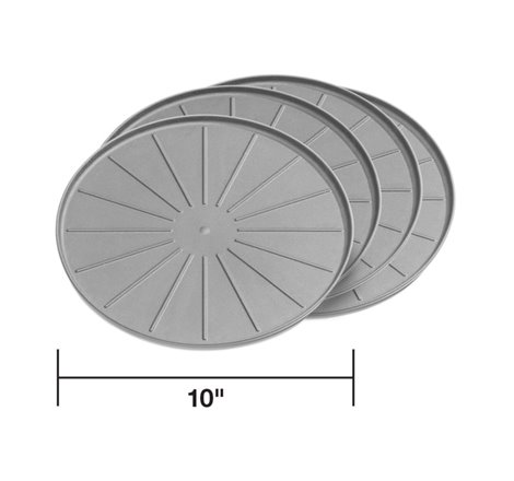 WeatherTech Round Coaster Set - Grey - Set of 10