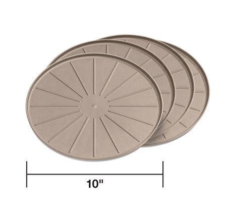 WeatherTech Round Coaster Set - Tan - Set of 10