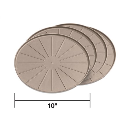 WeatherTech Round Coaster Set - Tan - Set of 10