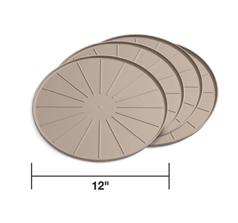 WeatherTech Round Coaster Set - Tan - Set of 12