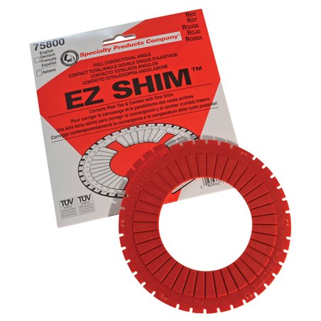 SPC Performance EZ Shim Dual Angle Camber/Toe Shim (Red)