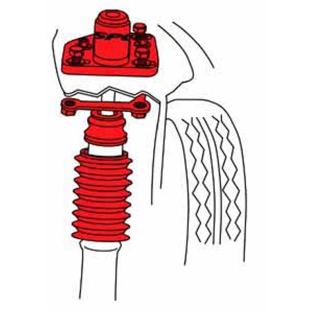 SPC Performance 94-04 Ford Mustang (V6/V8) Front Adjustable Strut Mounts