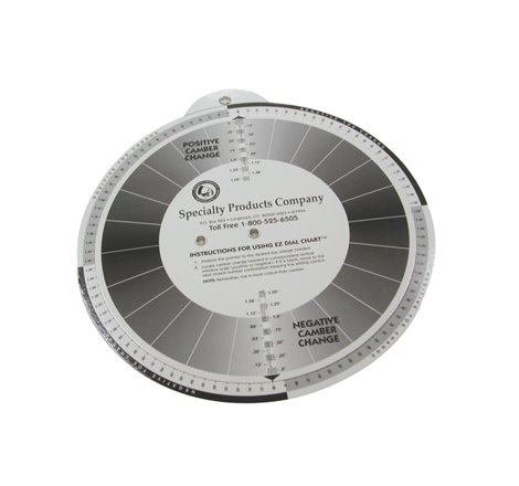 SPC Performance EZ Shim Dial Chart