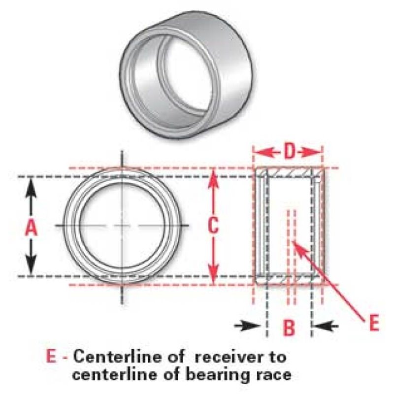 SPC Performance ROUND BRG RECVR 1.0in.