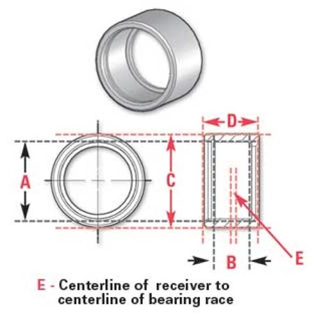 SPC Performance ROUND BRG RECVR 1.0in.