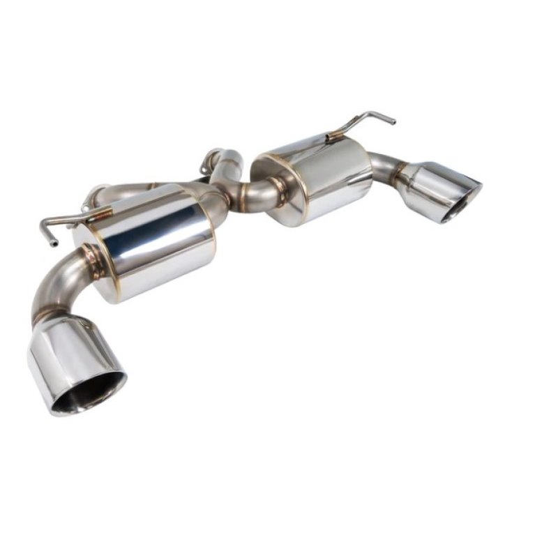 Remark Nissan 370Z V2 Y-Back Axle Back Exhaust w/Stainless Steel Double Wall Tip + Center Pipe