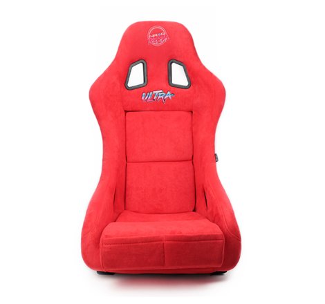 NRG FRP Bucket Seat ULTRA Edition - Medium (Red Alcantara/Pearlized Back)