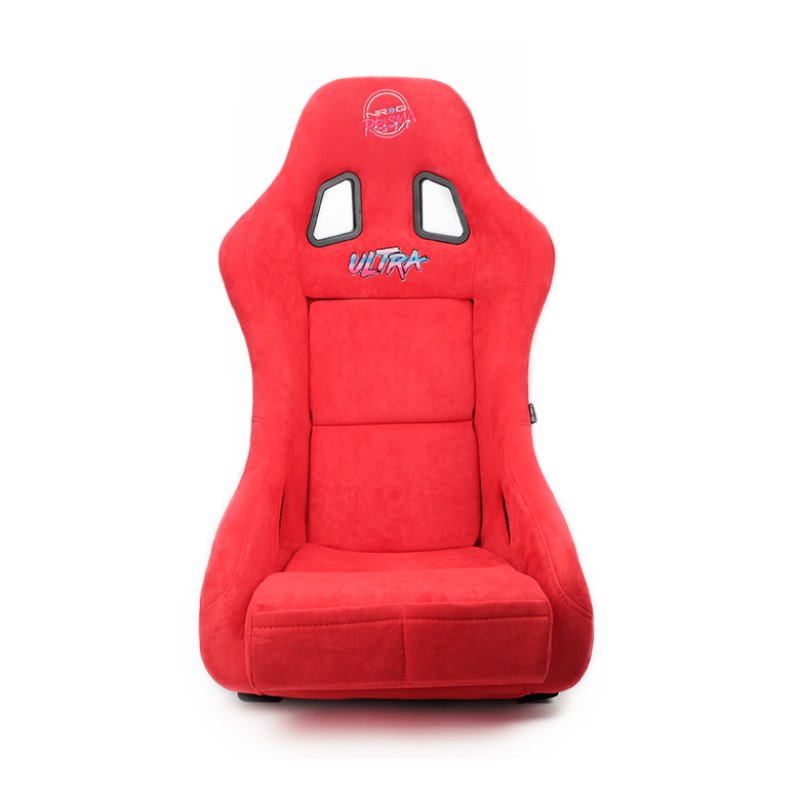 NRG FRP Bucket Seat ULTRA Edition - Medium (Red Alcantara/Pearlized Back)