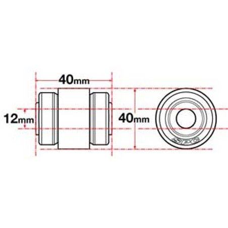 SPC Performance Flex Joint xAxis BUILDER SERIES 10mm X 40mm X 1.750