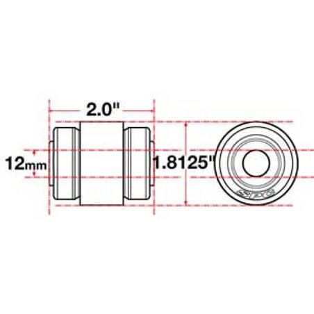 SPC Performance Flex Joint X-AXIS Jeep JK Front UCA 12mm X 2 X 1.8125