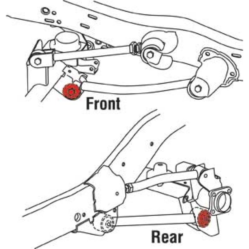 SPC Performance Front/Rear Lower Control Arm xAxis Joint Jeep 07-14 Wrangler / 93-98 Grand Cherokee