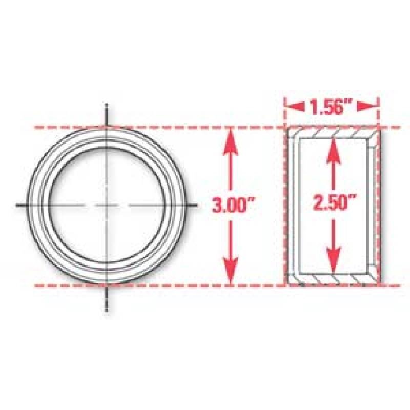 SPC Performance Weld-In Ring Kit 2.50 in. ID