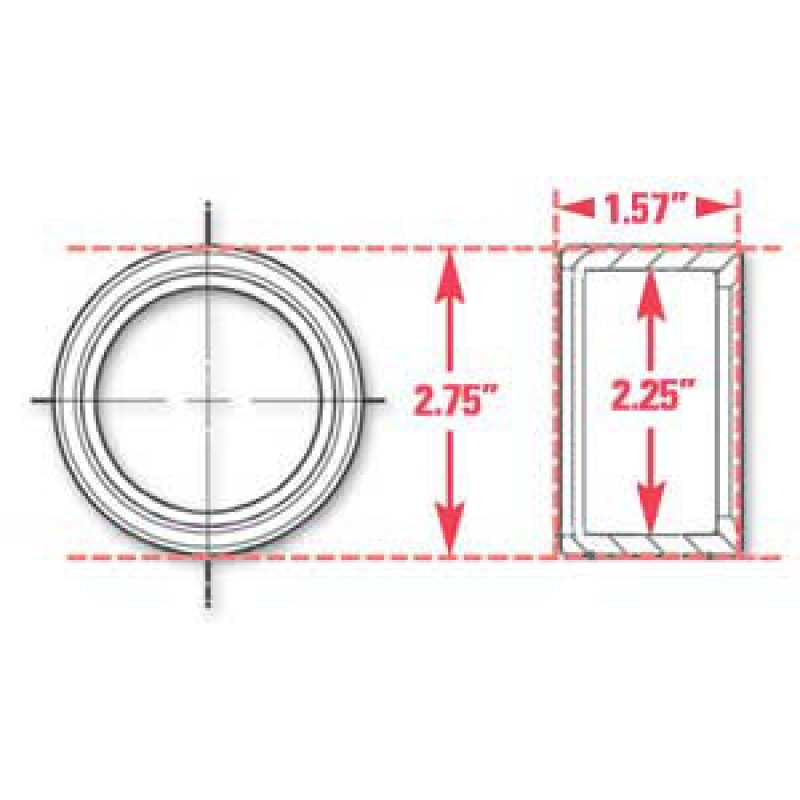 SPC Performance Weld-In Ring Kit 2.25 in. ID