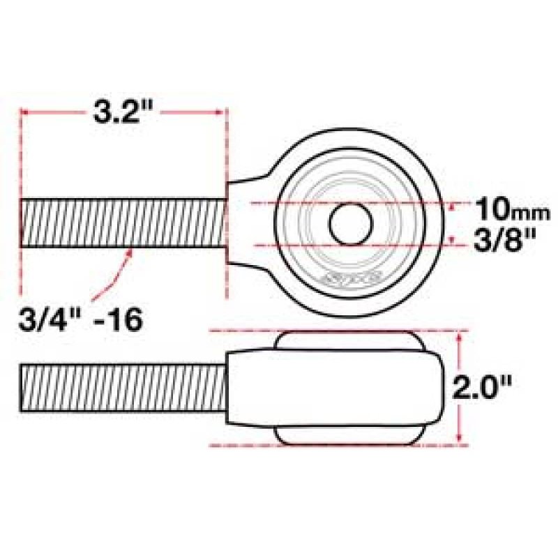 SPC Performance XAXIS Rod End Ball Joint