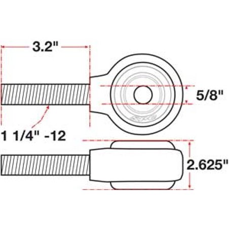 SPC Performance XAXIS Rod End Ball Joint