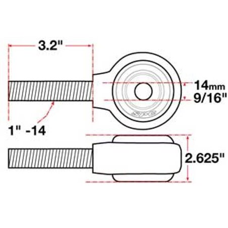 SPC Performance XAXIS Rod End Ball Joint