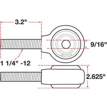 SPC Performance XAXIS Rod End Ball Joint