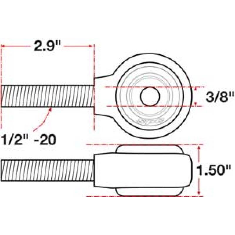 SPC Performance XAXIS Rod End Ball Joint