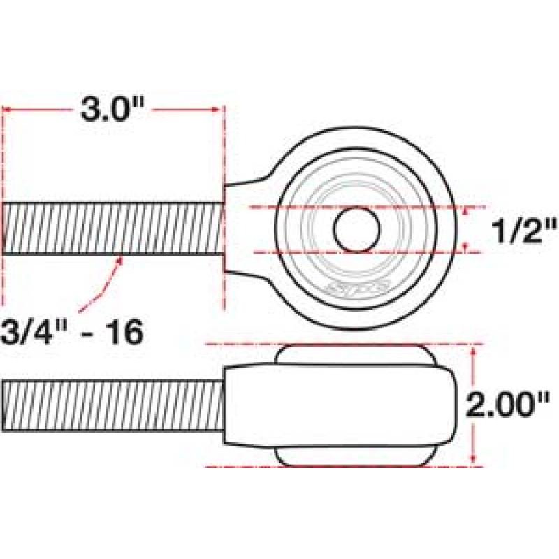 SPC Performance XAXIS Rod End Ball Joint