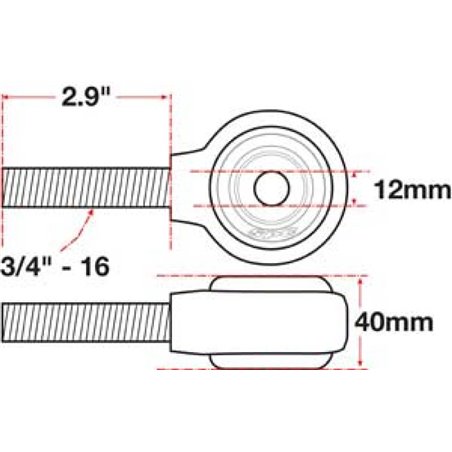 SPC Performance XAXIS Rod End Ball Joint