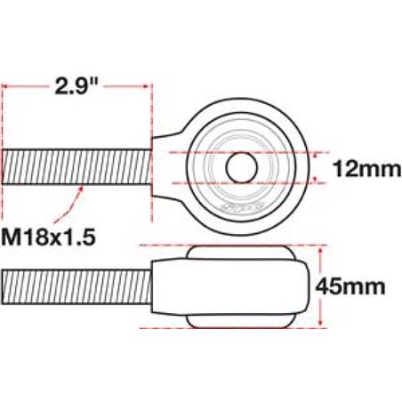 SPC Performance XAXIS Rod End Ball Joint