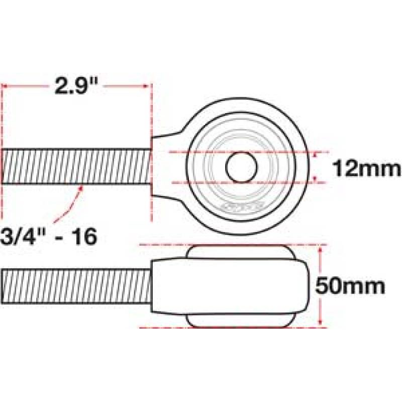 SPC Performance XAXIS Rod End Ball Joint