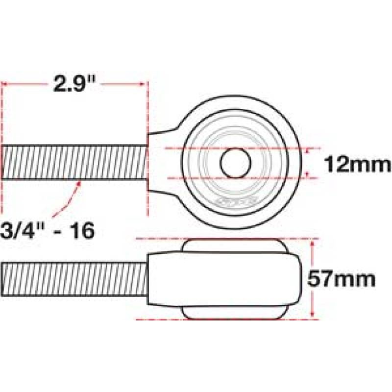 SPC Performance XAXIS Rod End Ball Joint