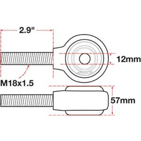 SPC Performance XAXIS Rod End Ball Joint