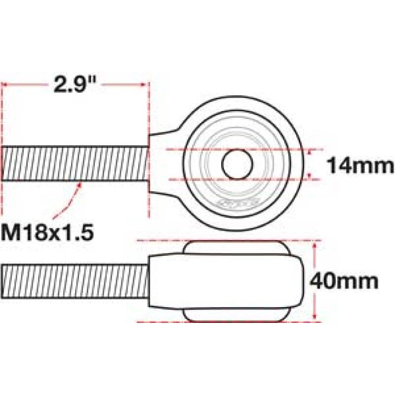 SPC Performance XAXIS Rod End Ball Joint