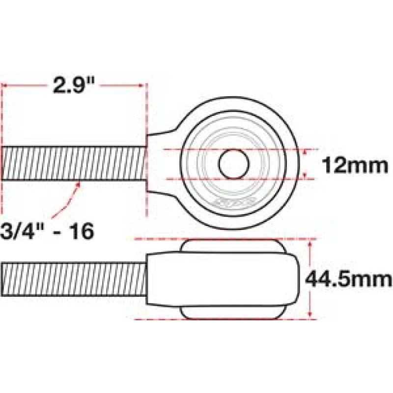 SPC Performance XAXIS Rod End Ball Joint