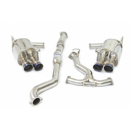 Invidia 2022+ Subaru WRX Q300 Single Layer Titanium Burnt Quad Tip Cat-back Exhaust