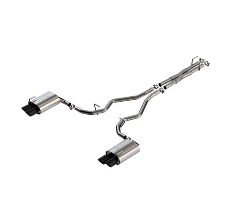 Borla 19-22 Ford Explorer 3.0L V6 AT AWD 4DR 2.25in ATAK Catback Exhaust - Black Chrome Tip