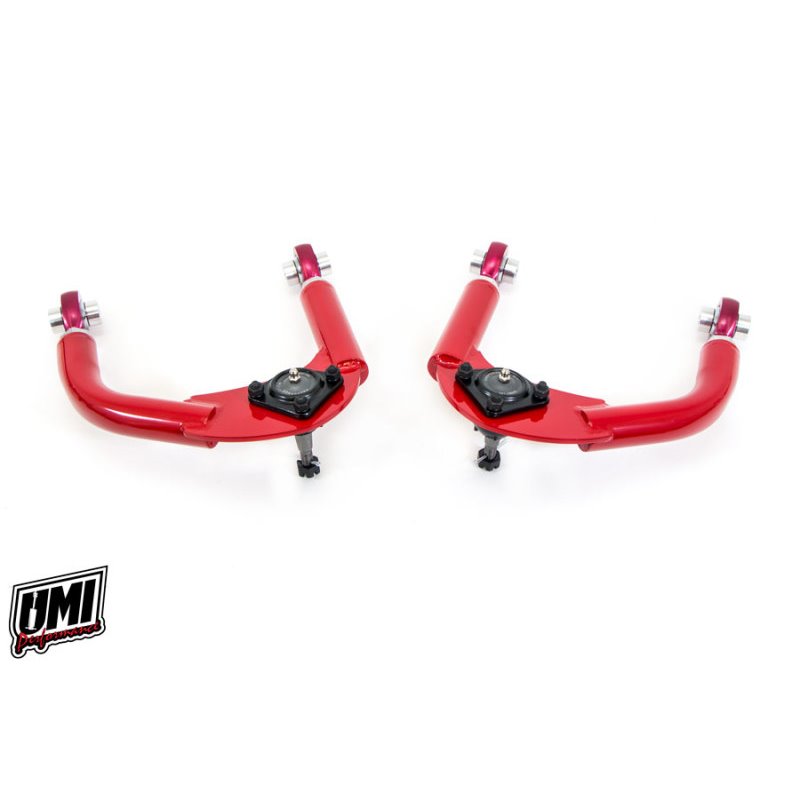 UMI Performance 93-02 GM F-Body Upper A-Arm Adj. Drag CrMo - Red