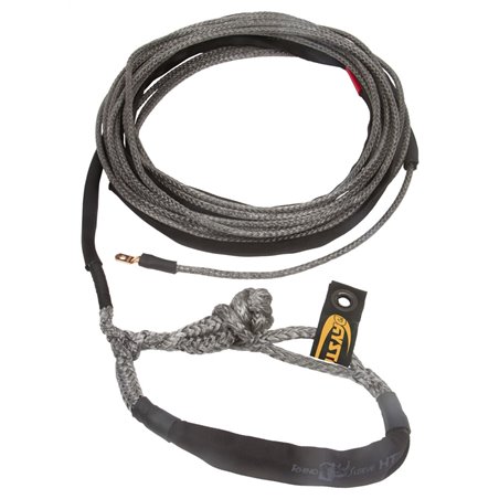 Daystar 80 Foot Winch Rope W/Shackle End 3/8 x 80 Foot Black