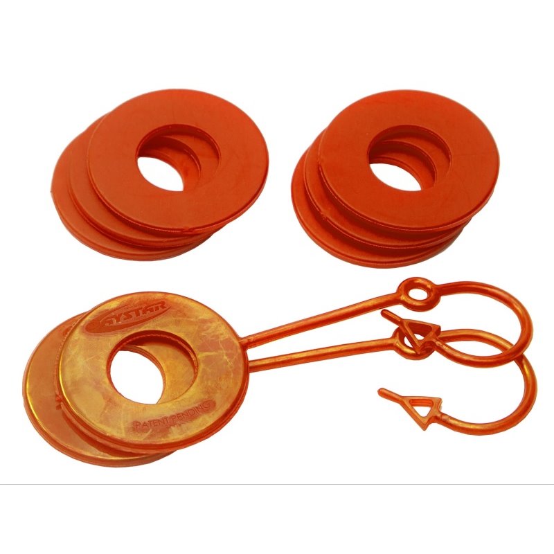 Daystar Fluorescent Orange D Ring Isolator w/Lock Washer Kit