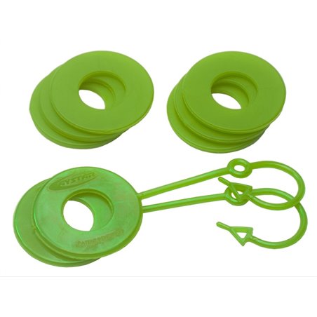 Daystar Fluorescent Green D Ring Isolator w/Lock Washer Kit